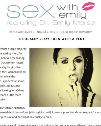 Sex With Emily; Ethically Sexy Porn With A Plot â€“ Sssh.Com