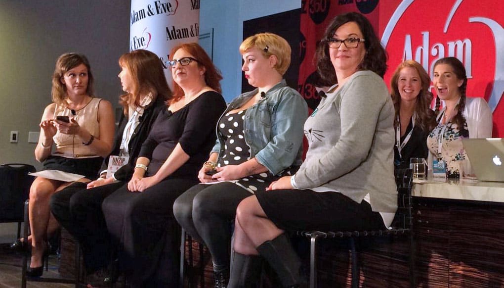 Women in Porn Debate with Panelists included Penthouse Managing Director Kelly Holland, sex educator/writer Elle Chase, director/performer Courtney Trouble and attorney Karen Tynan. The debate was moderated by Dr. Chautelle Tibbals.